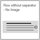 Row without separator - No Image thumbnail